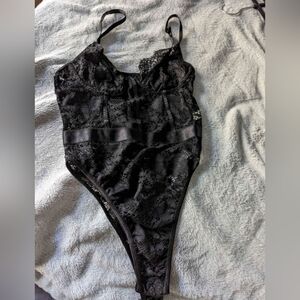 Black lace bodysuit